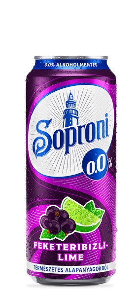 Soproni Feketeribizli-lime 0.0%